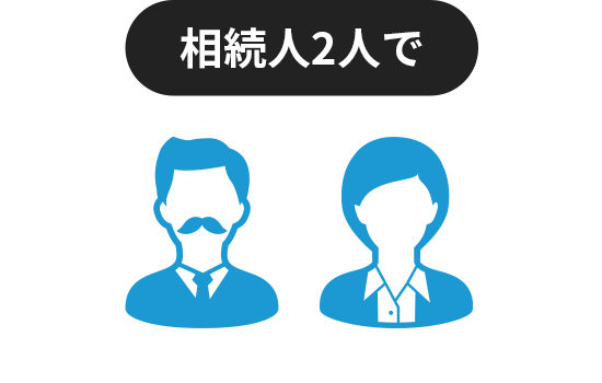 相続人2人で遺産総額5,000万円の場合の税理士費用の料金例